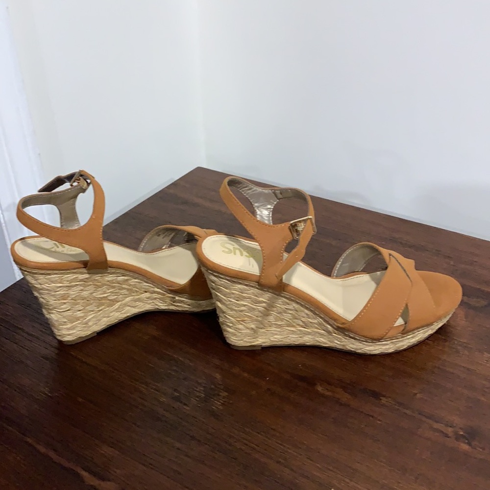 Suede Espadrille Wedge Sandals